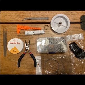 Jewelry making kit barely used with some unopened items